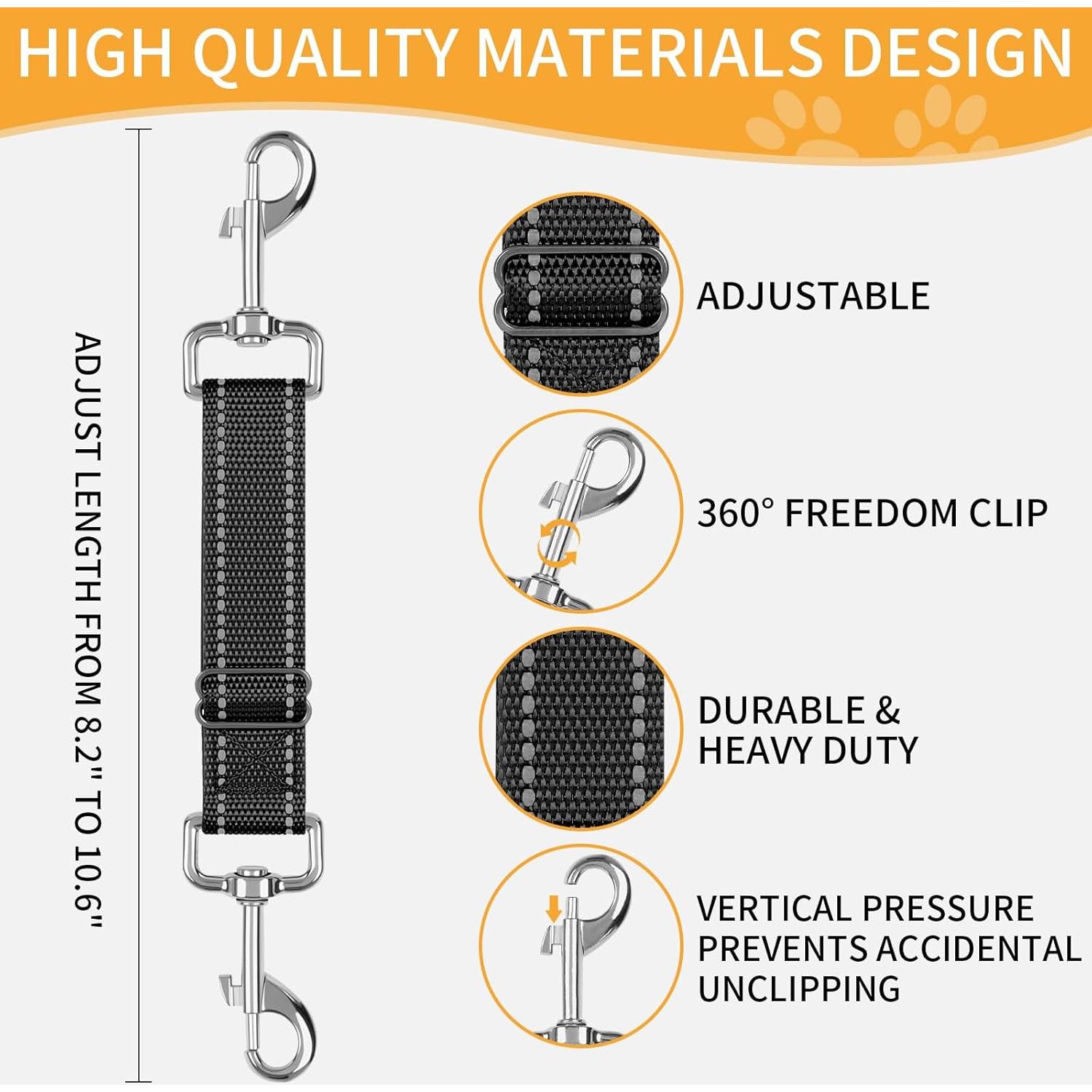 2 Clips de Seguridad para Collar de Perro Woosuke Ajustables