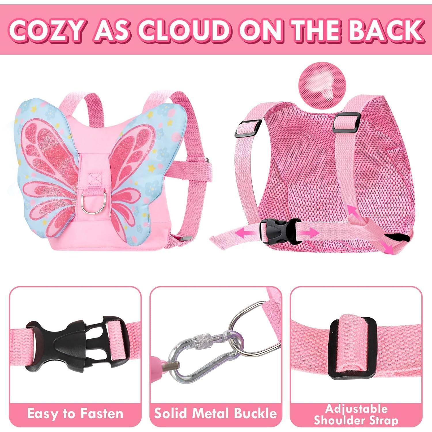 Correa de Seguridad para Niños Lehoo Castle Mariposa Rosa 1.5m