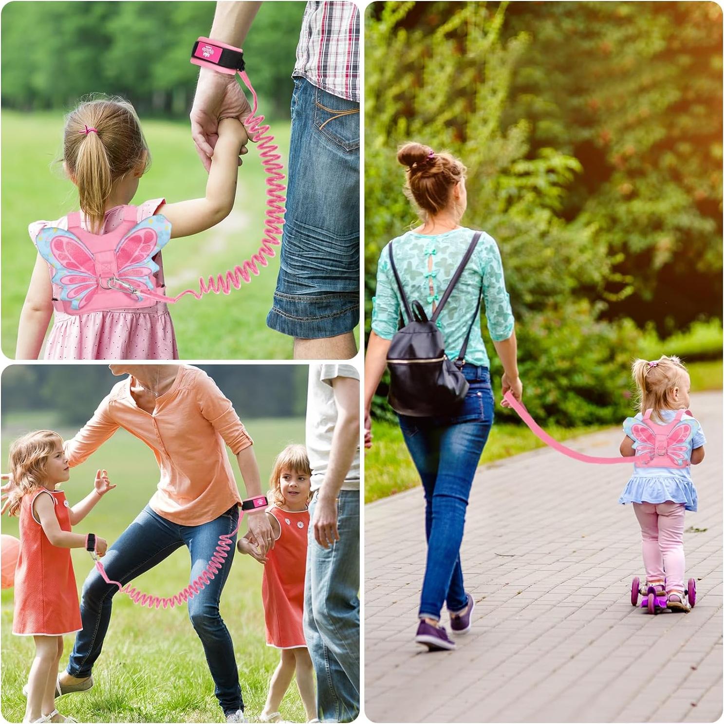 Correa de Seguridad para Niños Lehoo Castle Mariposa Rosa 1.5m