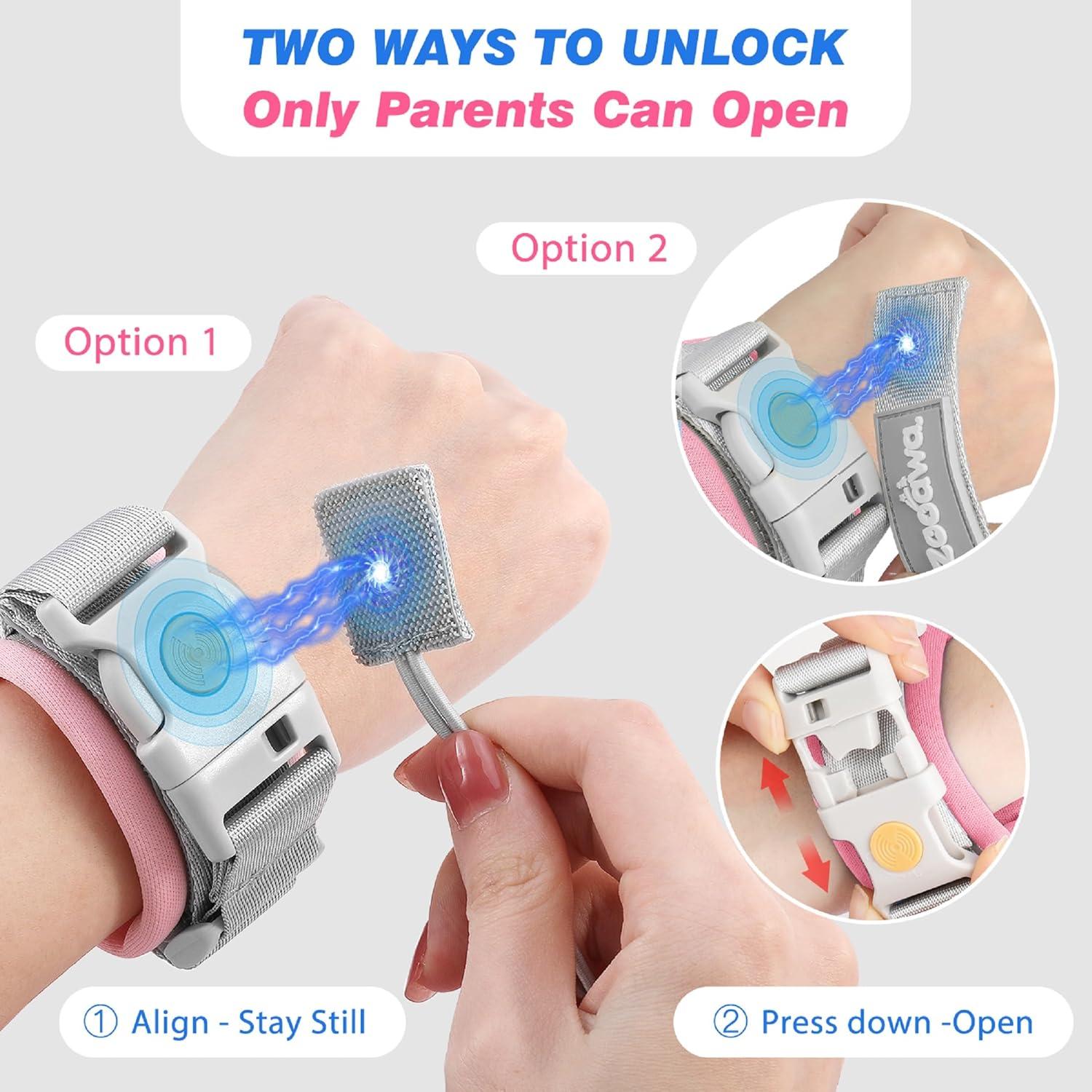 Arnés de Seguridad para Niños Zooawa 2Pack Azul y Rosa