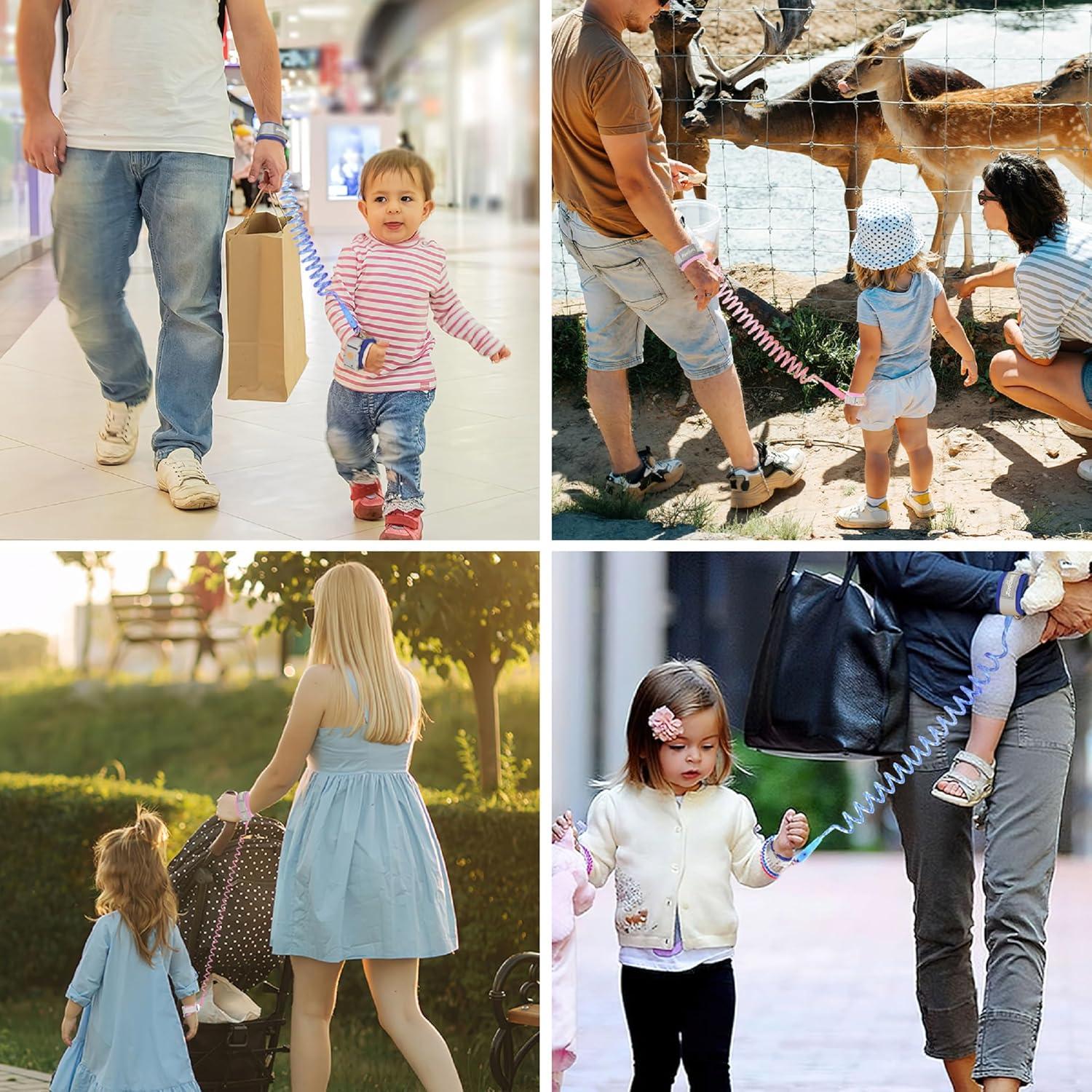 Arnés de Seguridad para Niños Zooawa 2Pack Azul y Rosa