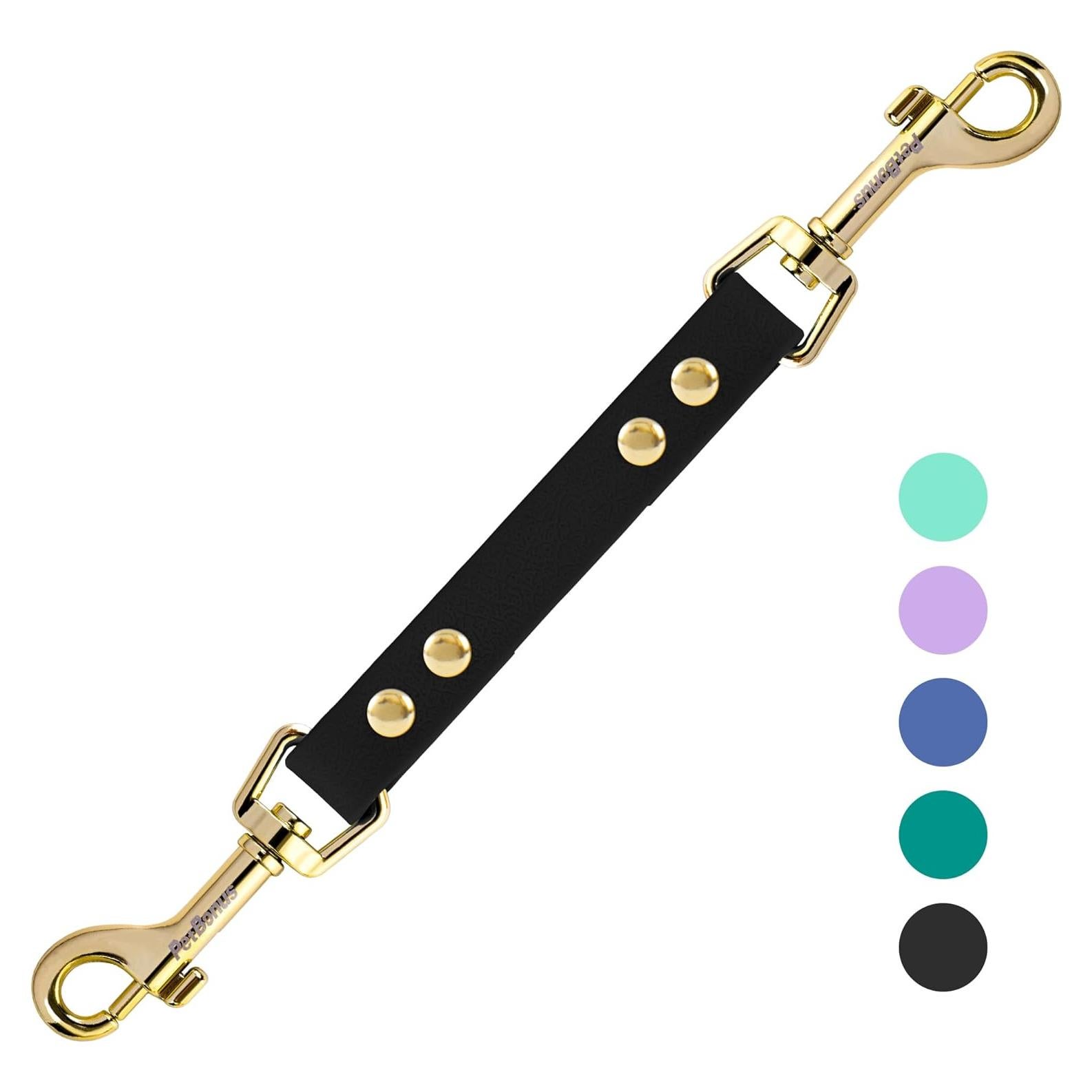 Clip de Seguridad para Collar de Perro PetBonus - Negro, Doble Extremo