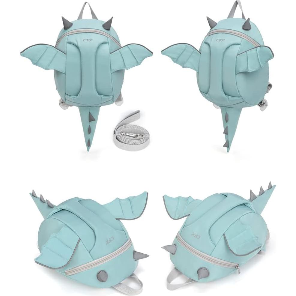 Mochila para Niños Pequeños CFX Dinosaurio con Correa de Seguridad