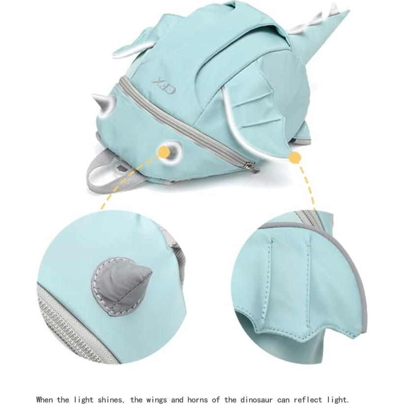 Mochila para Niños Pequeños CFX Dinosaurio con Correa de Seguridad