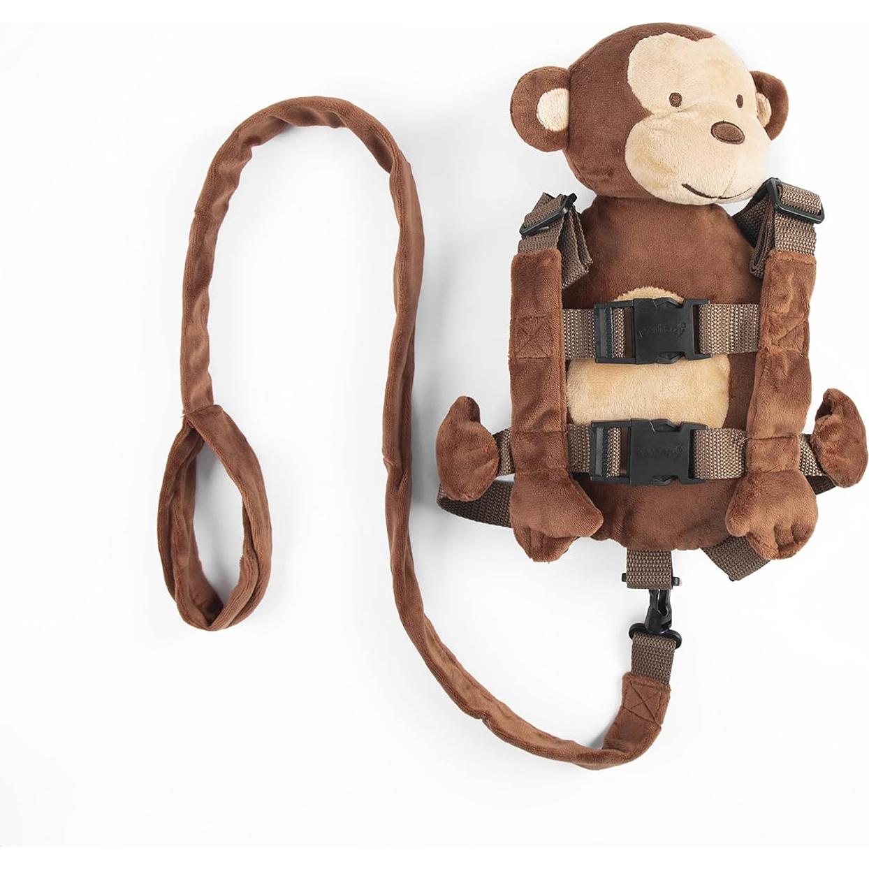 Mochila de Seguridad 2 en 1 Berhapy Monito Marrón 30x17cm