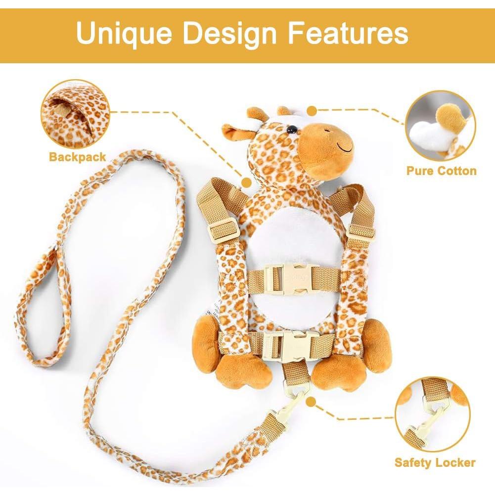 Mochila de Seguridad 2 en 1 Jirafa para Niños