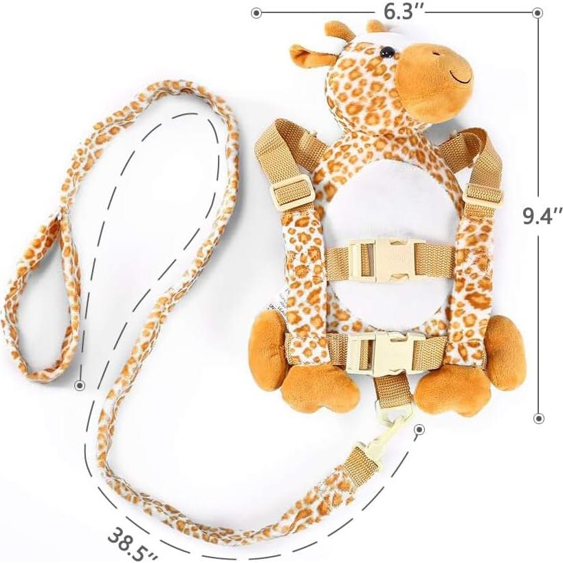 Mochila de Seguridad 2 en 1 Jirafa para Niños