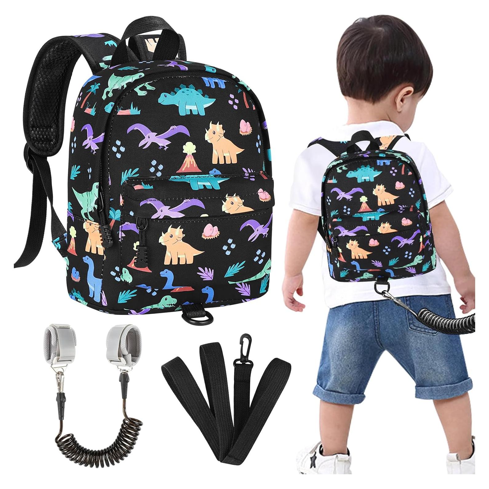 Mochila para Niños Accmor Dinosaurio con Correa Anti Pérdida