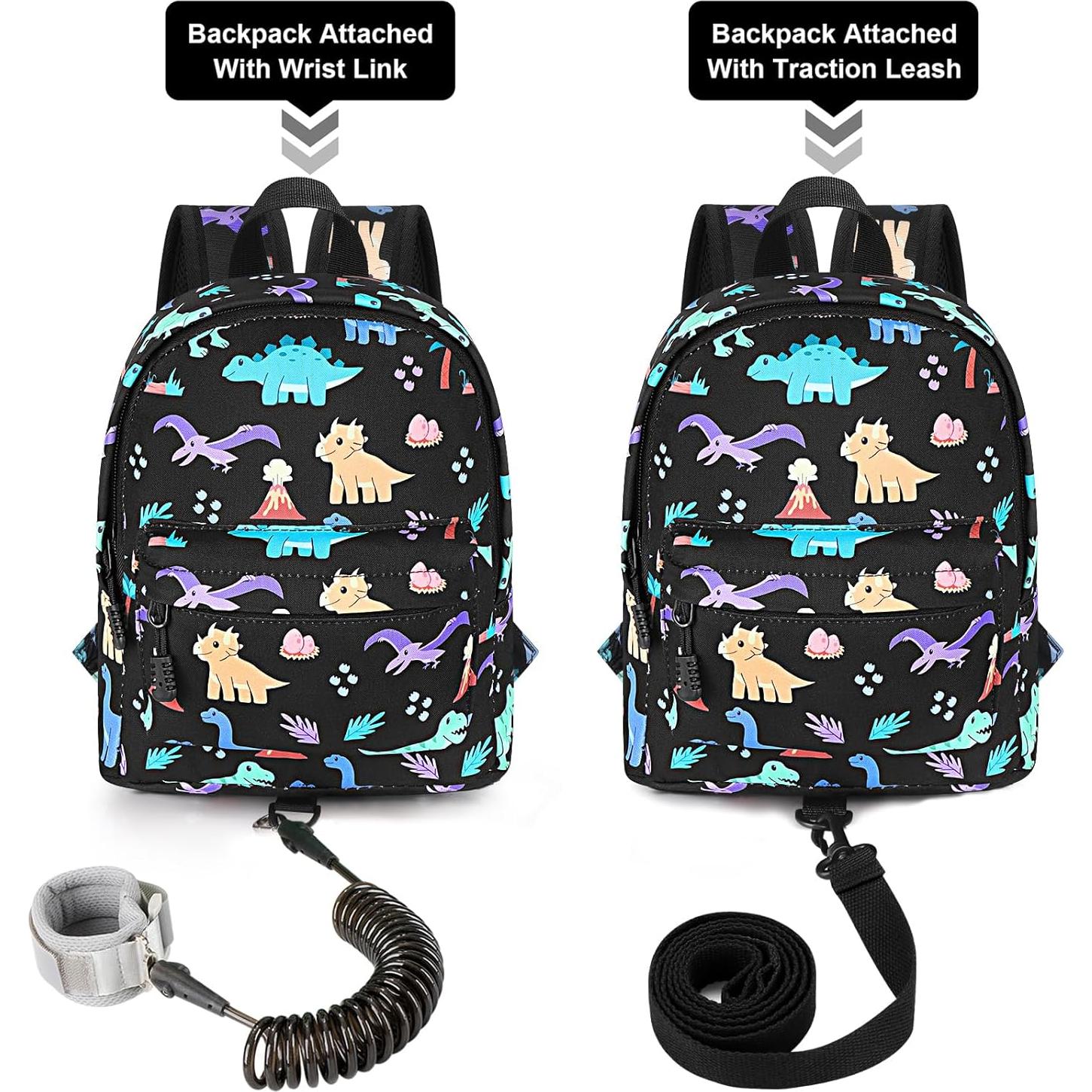 Mochila para Niños Accmor Dinosaurio con Correa Anti Pérdida