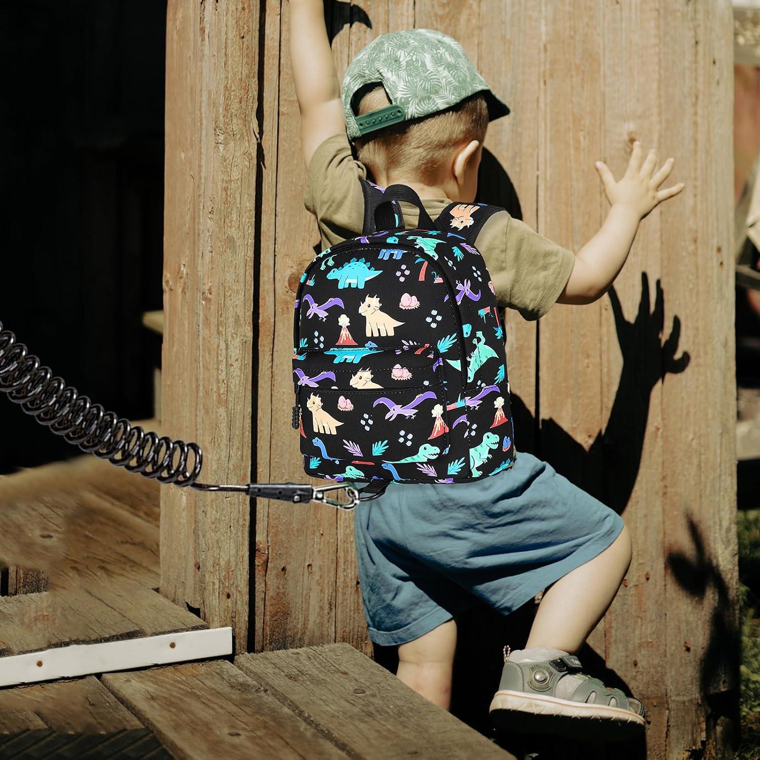 Mochila para Niños Accmor Dinosaurio con Correa Anti Pérdida