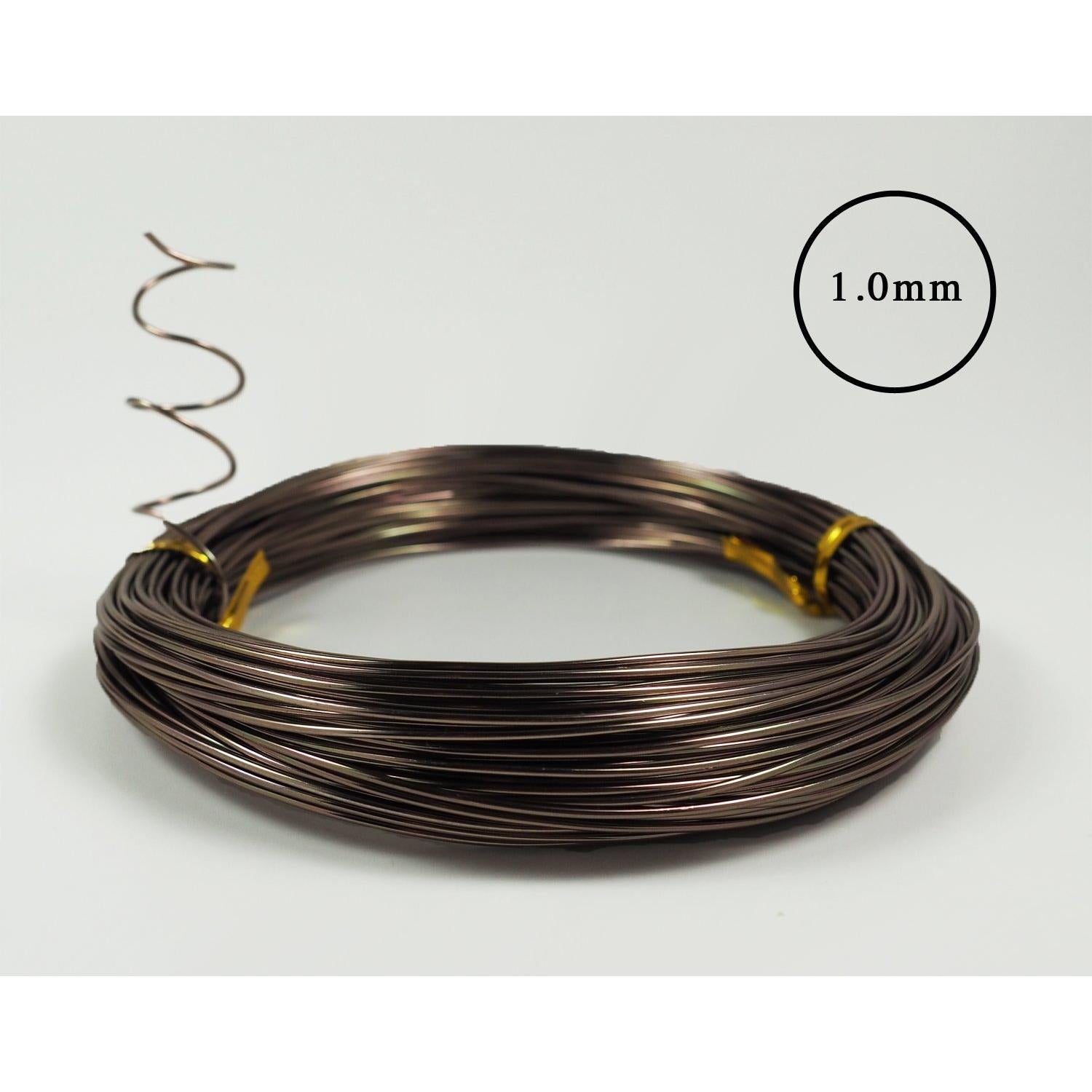 Juego de Alambre de Entrenamiento para Bonsai Grow A Bonsai Tree - 5 Tamaños, 44.8m, Aluminio Anodizado, Marrón