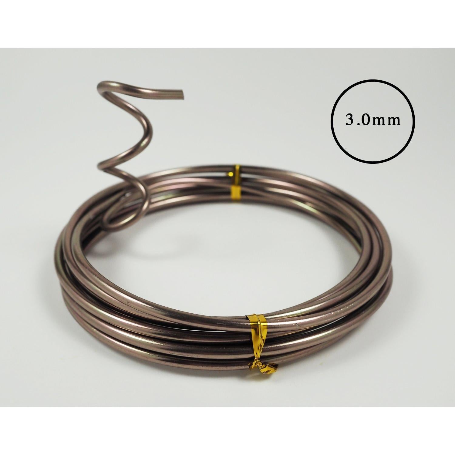 Juego de Alambre de Entrenamiento para Bonsai Grow A Bonsai Tree - 5 Tamaños, 44.8m, Aluminio Anodizado, Marrón