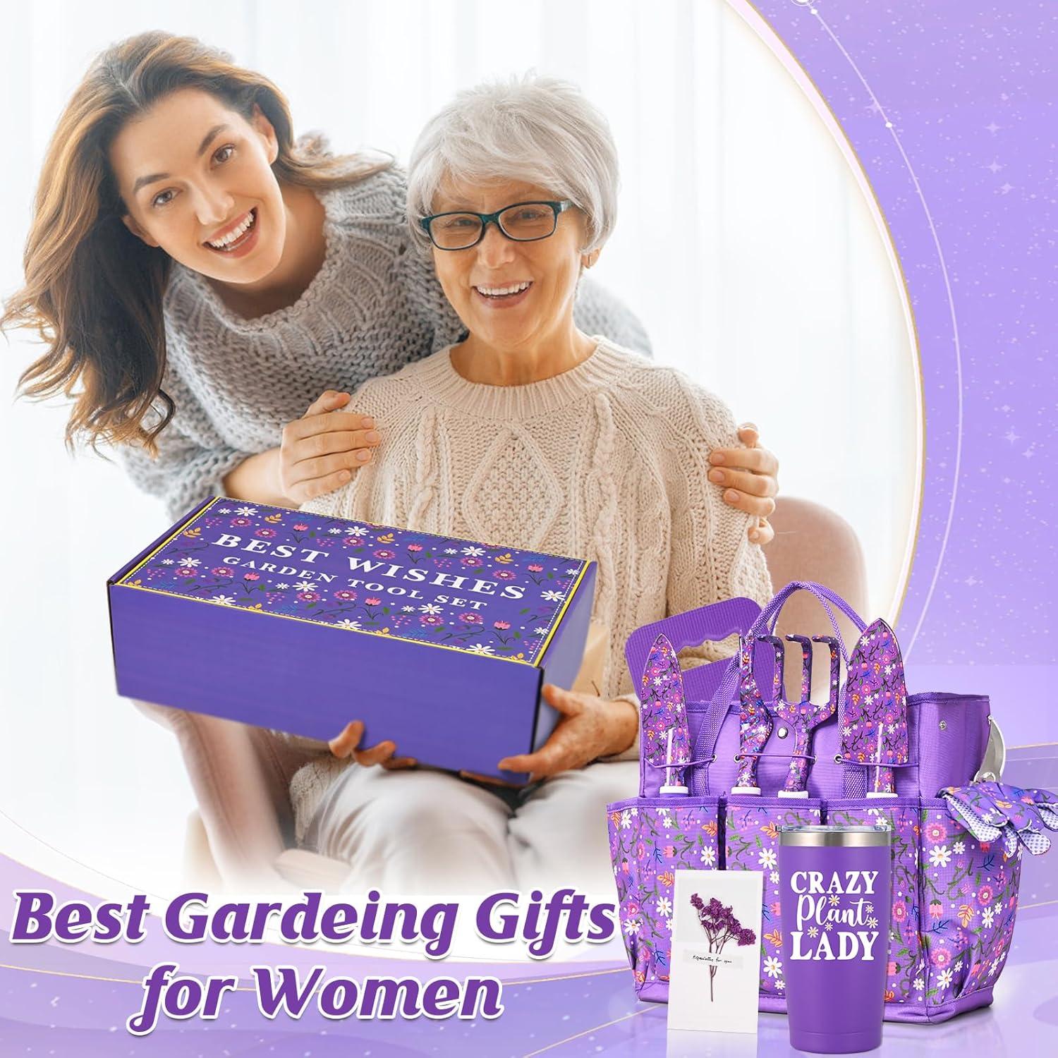 Kit de Jardinería NatuBeau 14 Piezas para Mujeres Púrpura