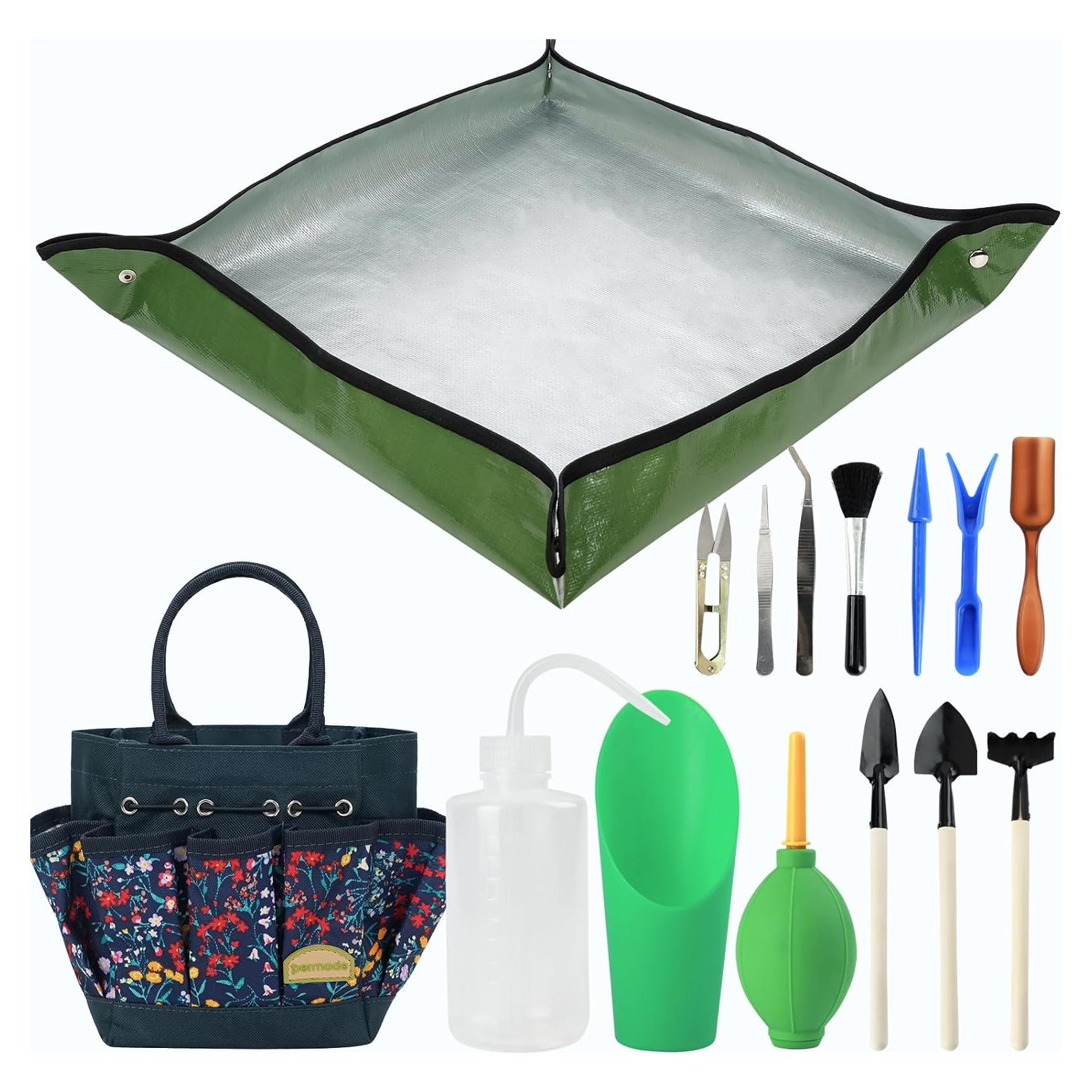 Kit de Herramientas para Suculentas Permade 13 Piezas con Bolsa