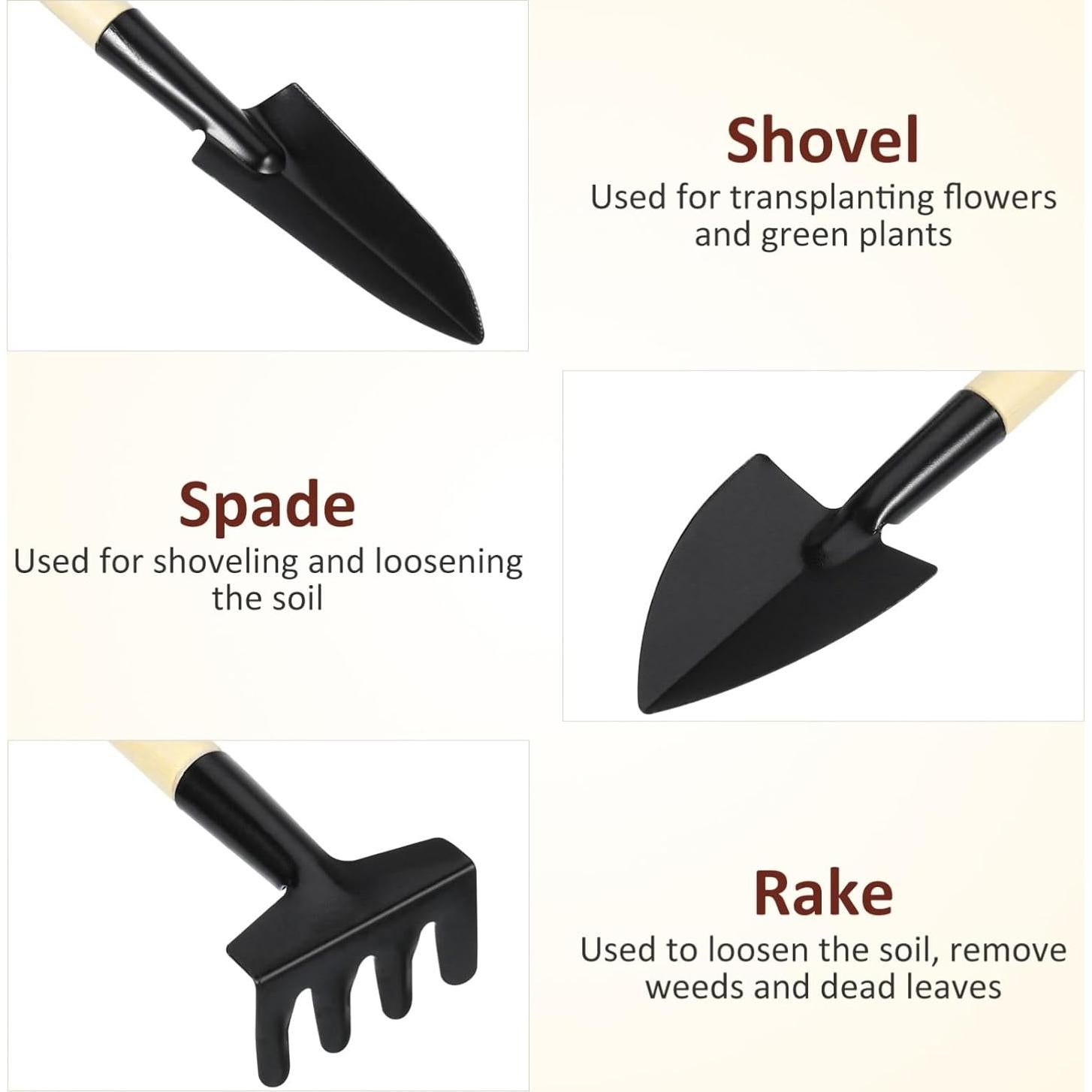 Set de Mini Herramientas de Jardinería DOITOOL - 3 Piezas