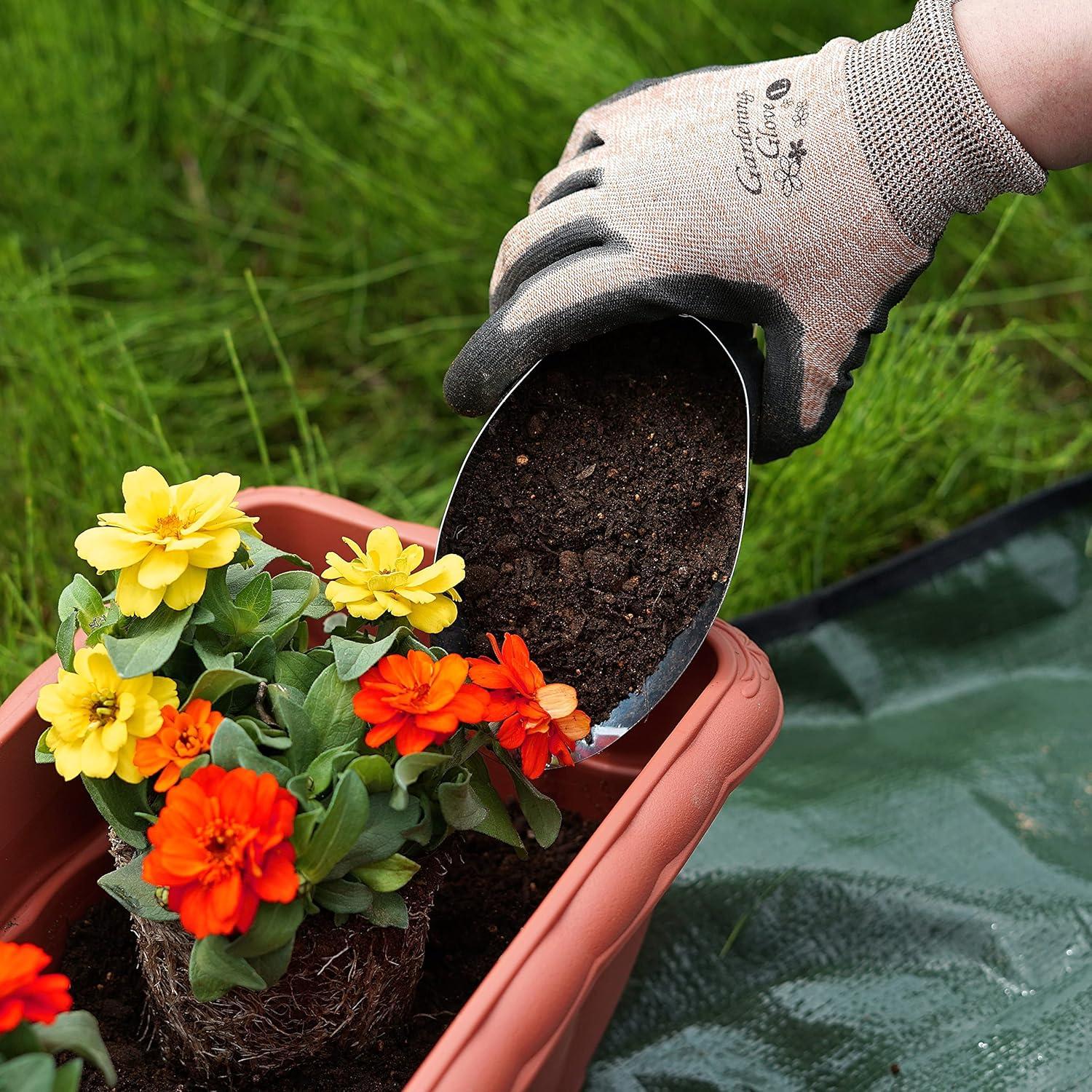 Juego de Palas para Bonsai Garden Helper - 3 Piezas de Acero Inoxidable