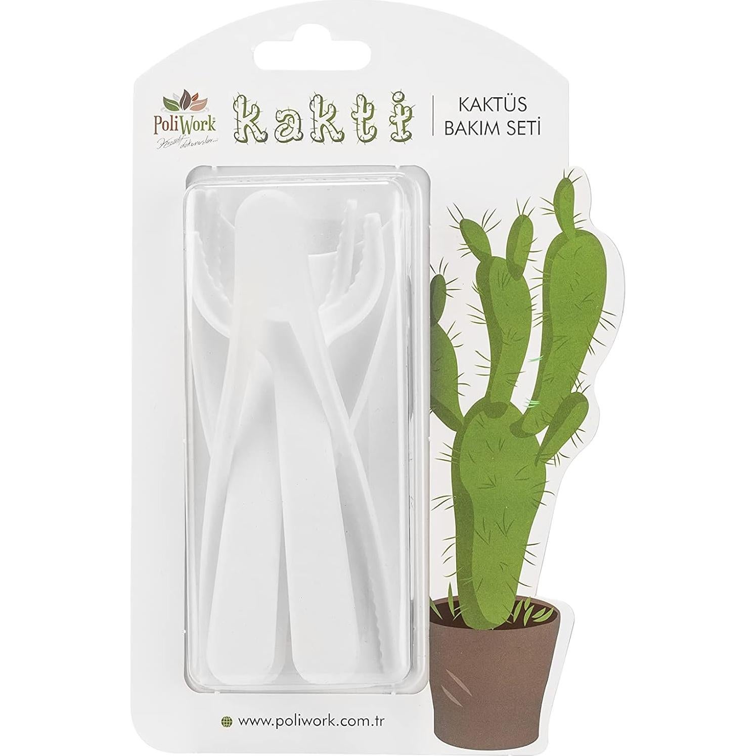 Juego de Herramientas de Jardín Mini PoliWork 4 Piezas Verde