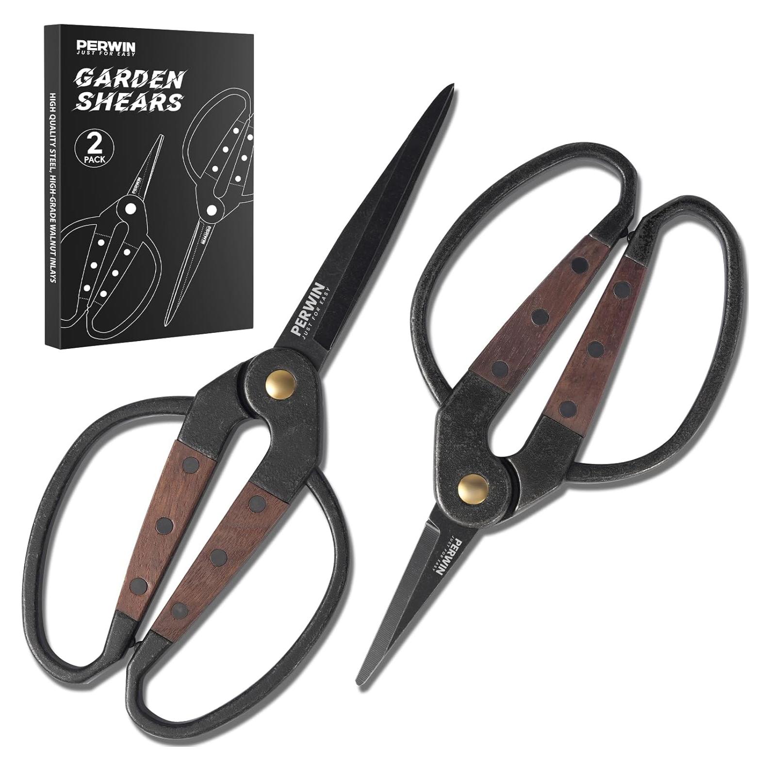 Tijeras de Jardinería PERWIN 9.5cm y 5.5cm Acero Inoxidable