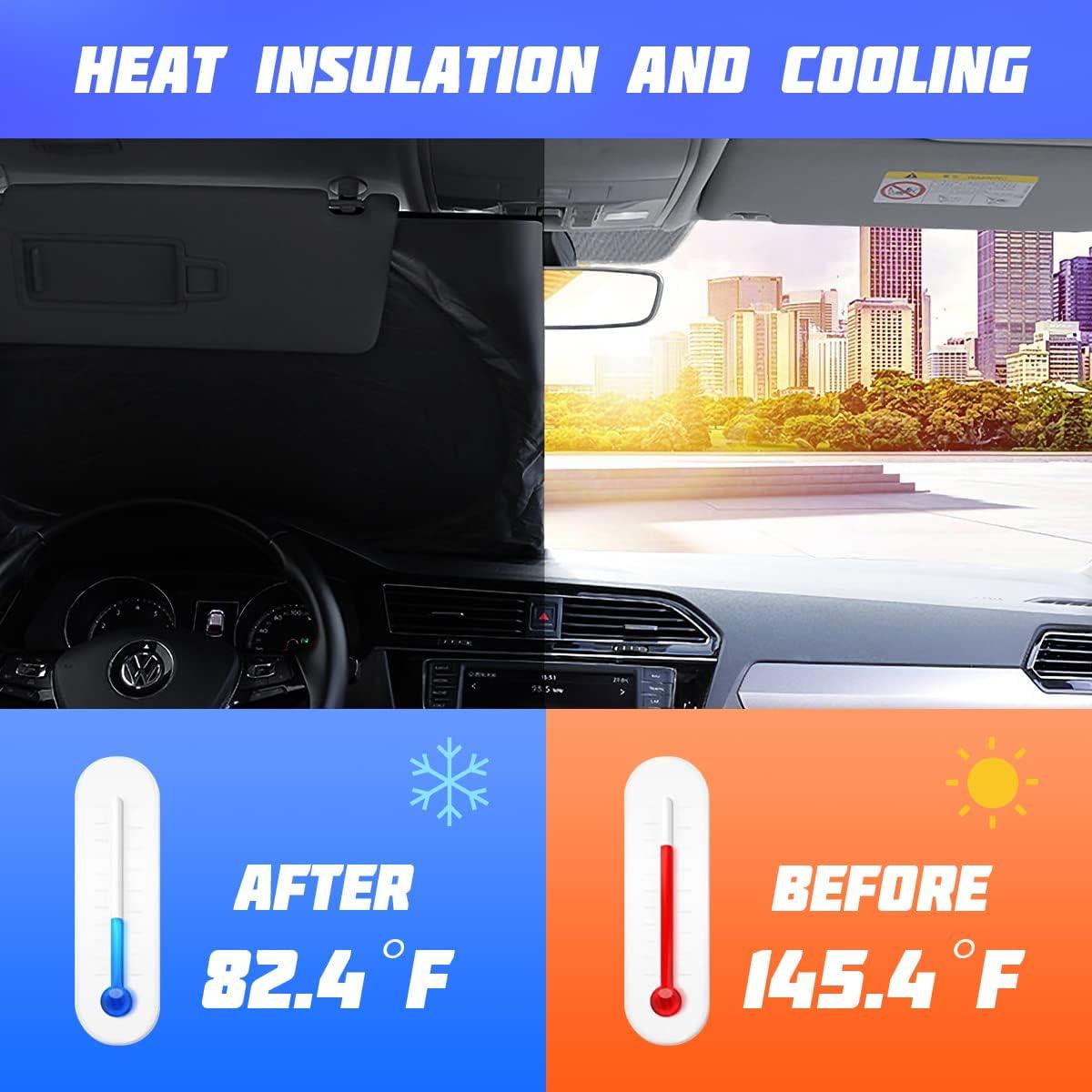 Set de 6 Sombras de Ventana LoyaForba para Auto 151.1x70.1cm