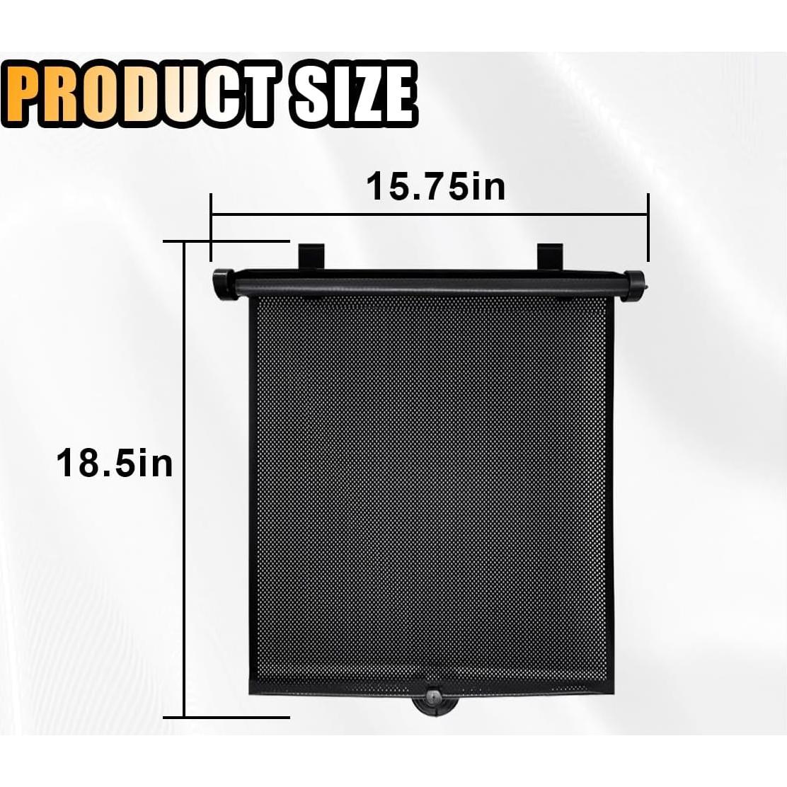 Sombrillas Retráctiles para Ventanas de Coche Smilfuy 47x40cm