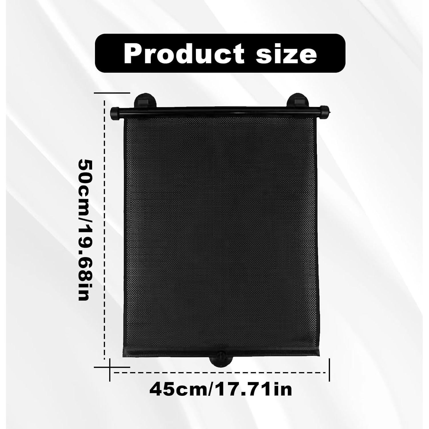 Cortinas de Sol Enrollables Vrasly para Ventanas de Auto 45.72x50.8cm