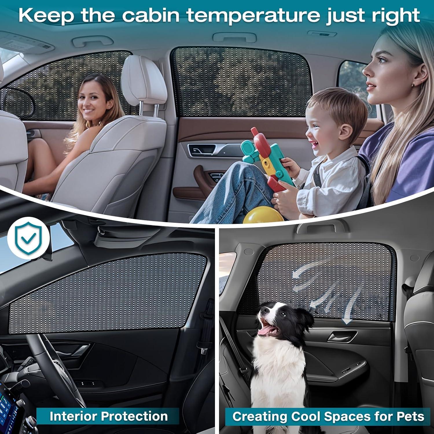 Sombrilla para Ventanas de Coche ZATOOTO - Protección UV y Malla
