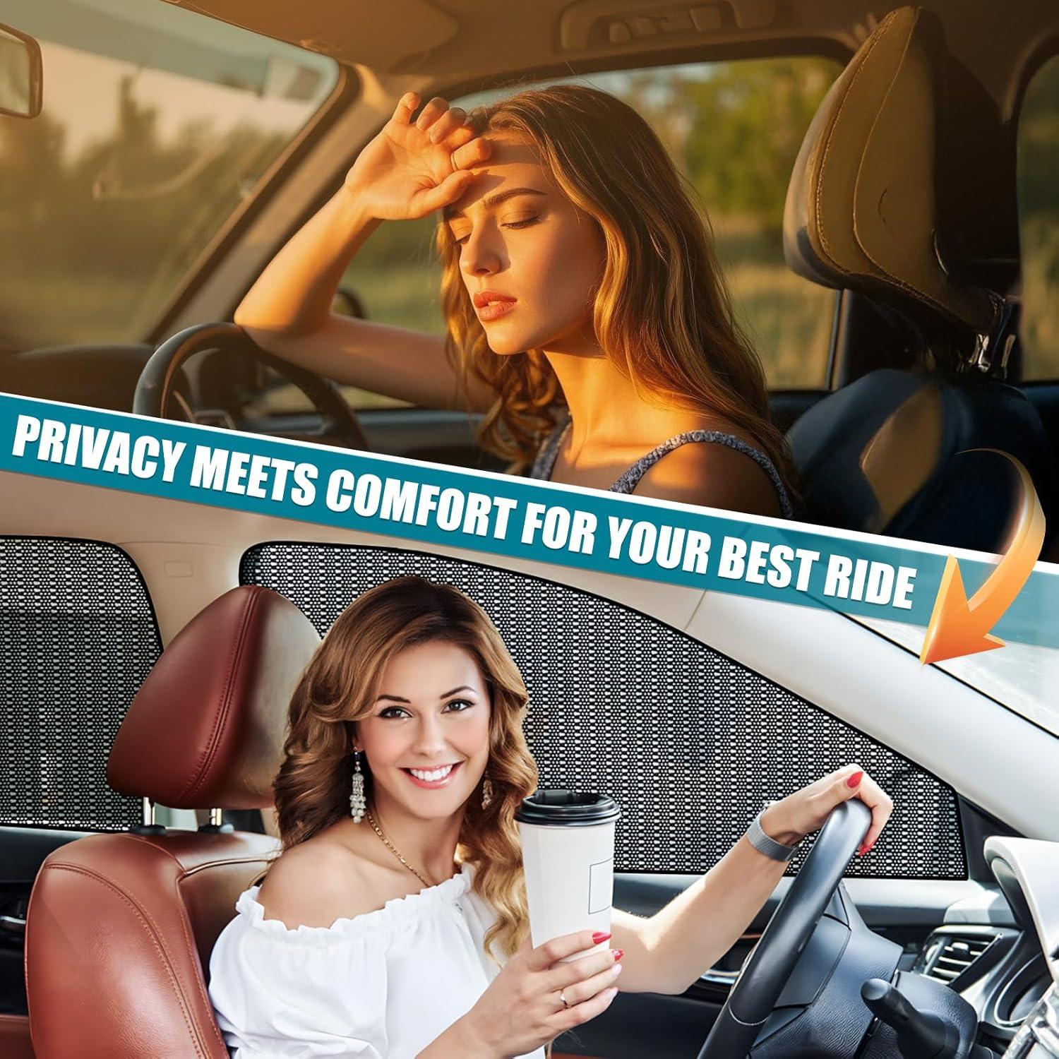 Sombrilla para Ventanas de Coche ZATOOTO - Protección UV y Malla