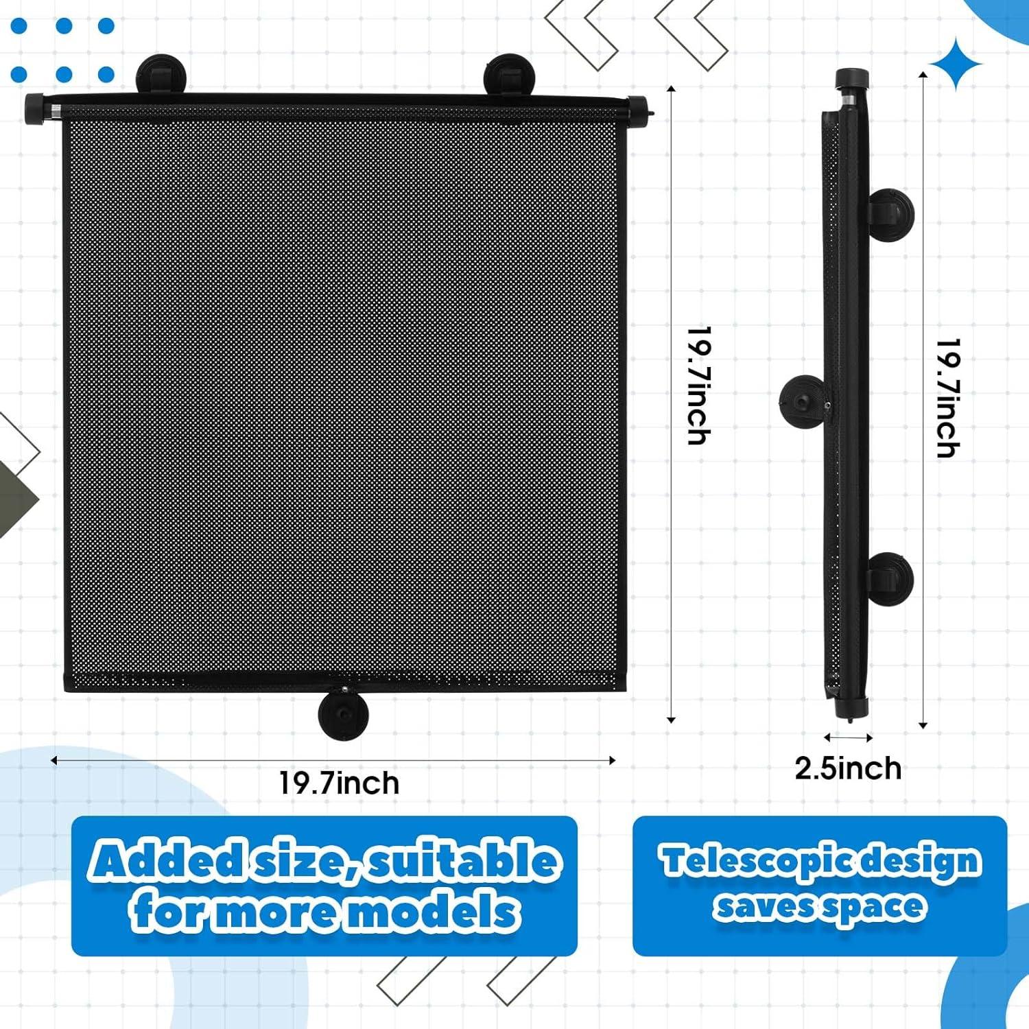 Sombrillas de Ventana de Coche Blosssound 50 cm UV y Calor