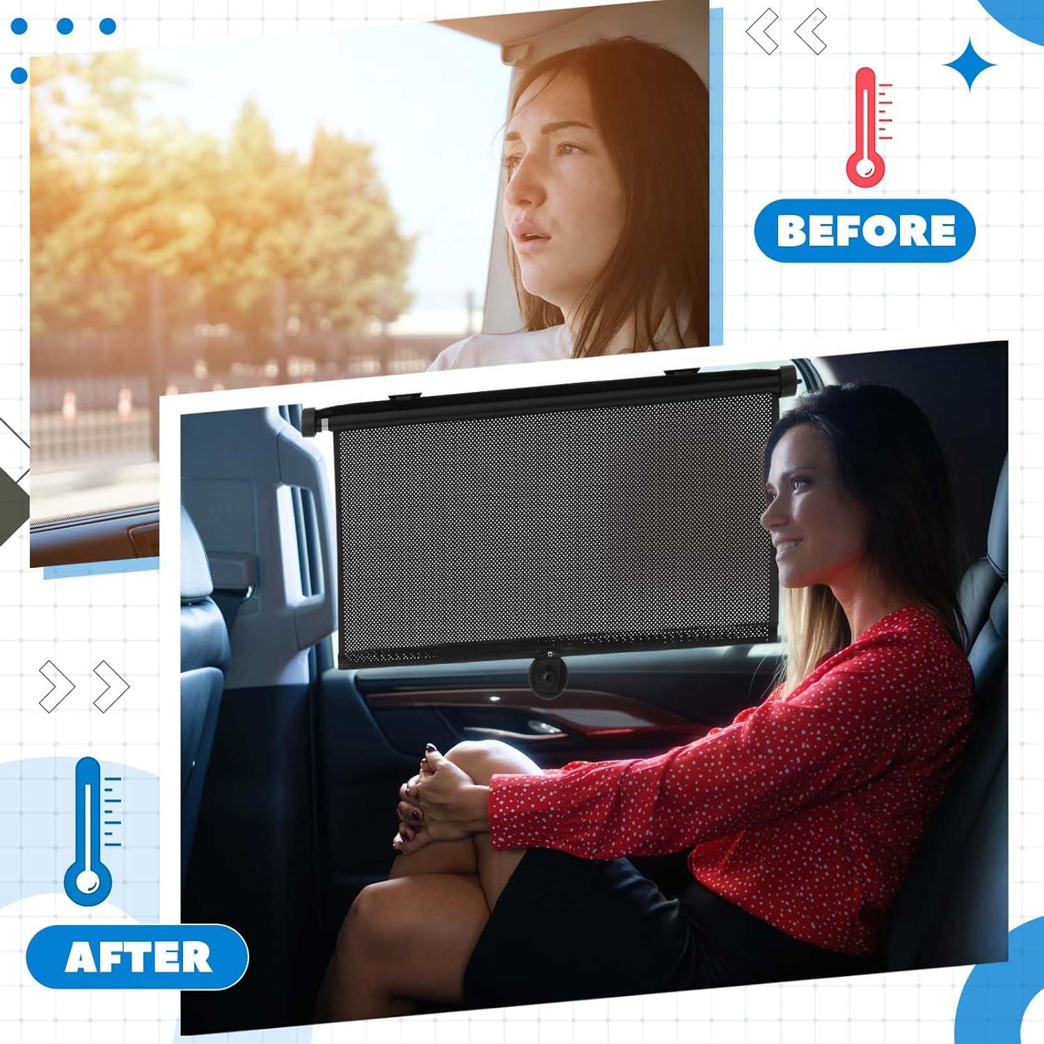 Sombrillas de Ventana de Coche Blosssound 50 cm UV y Calor