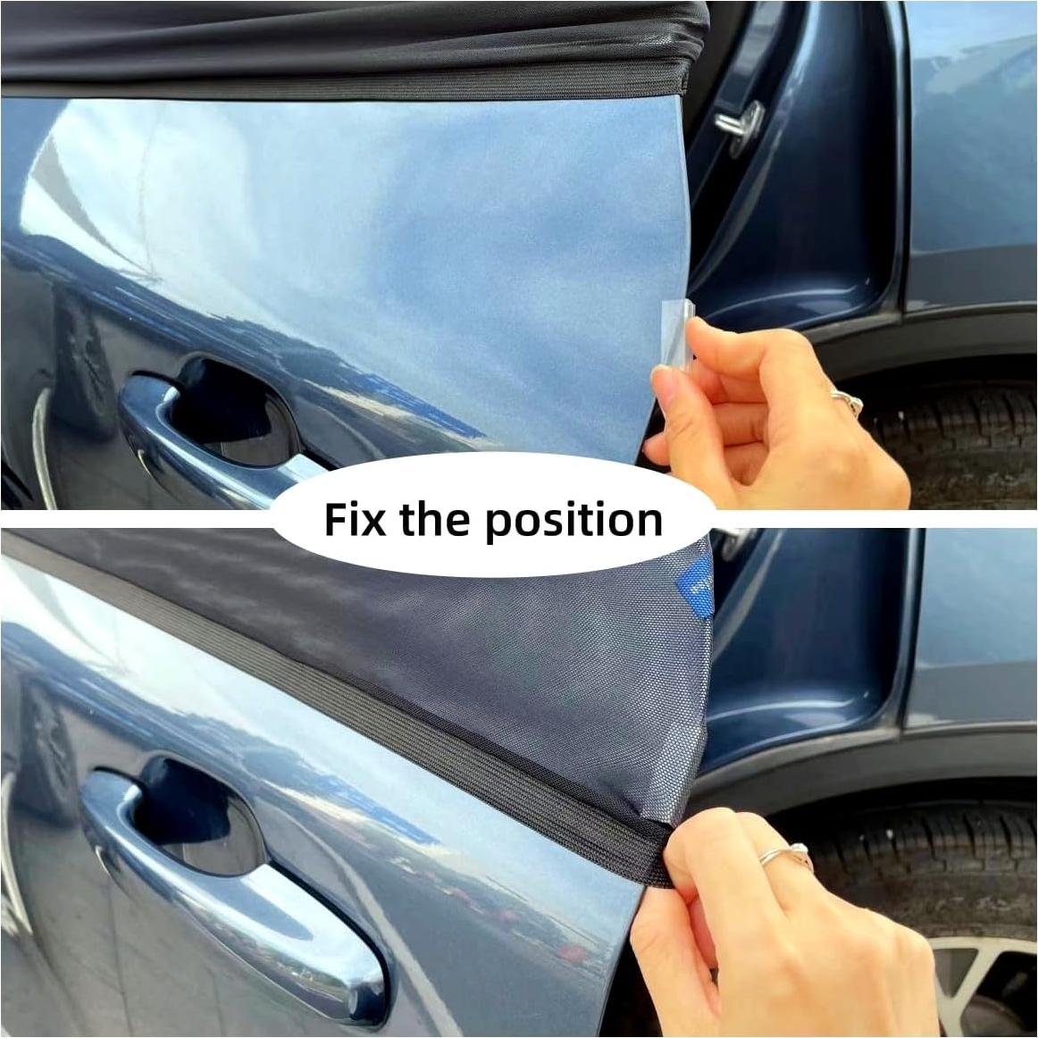 Cortina de Sombra para Ventana Lateral Trasera Henborsfse - 2 Piezas