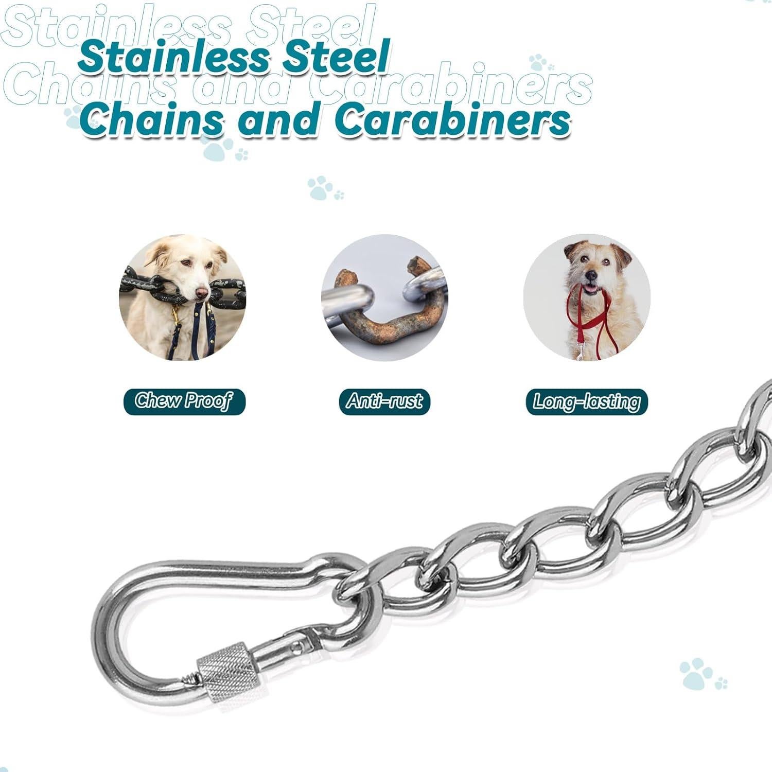 Clip de Seguridad para Collar de Perro Ozzynods 20.32 cm Acero Inoxidable