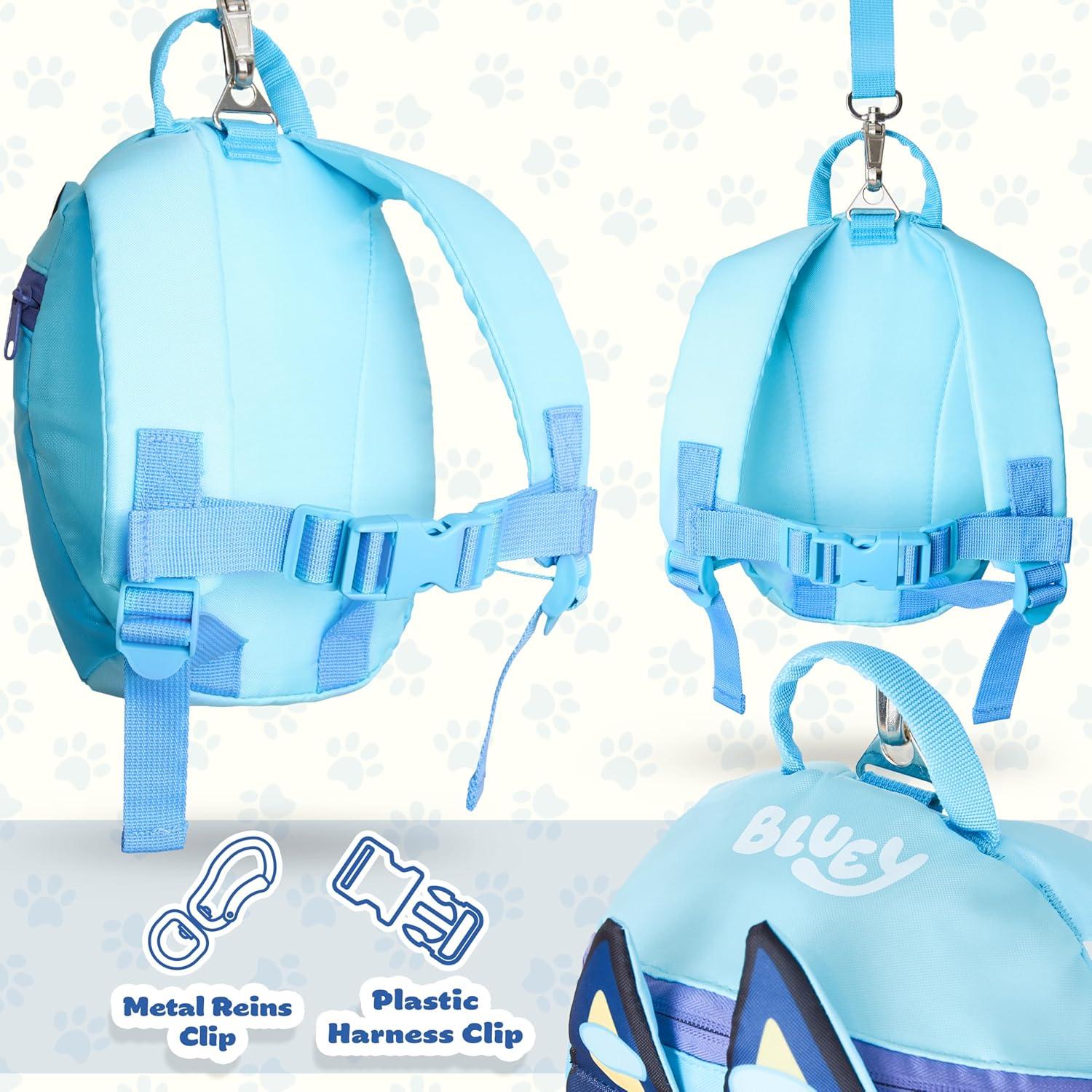Mochila Bluey con Arnés de Seguridad para Niños 1-4 Años