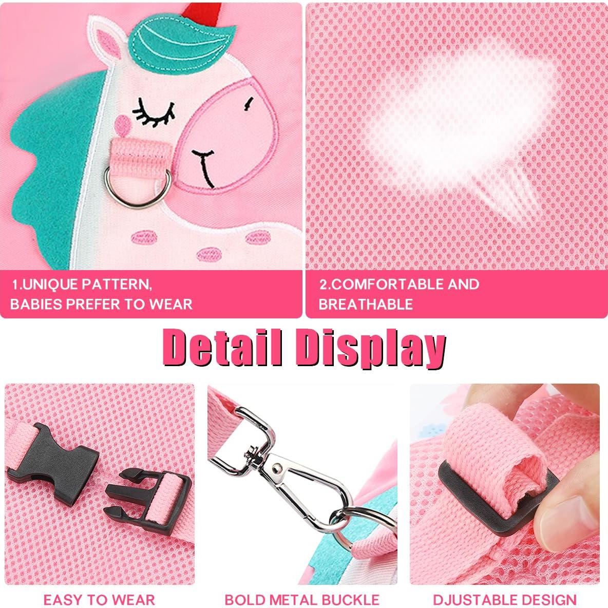 Arnés de Seguridad para Niños Rosa - Correa Antipérdida Ajustable