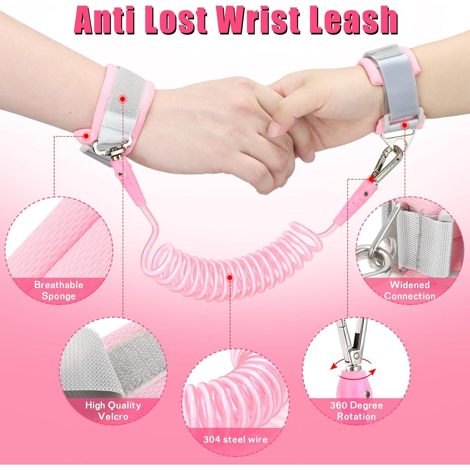 Arnés de Seguridad para Niños Rosa - Correa Antipérdida Ajustable