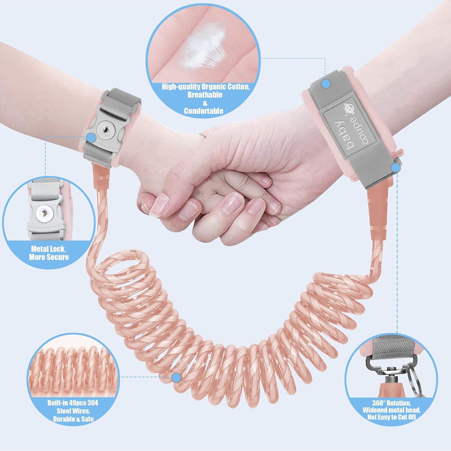 Arnés Antipérdida para Niños WSZCML Rosa 2m Ajustable