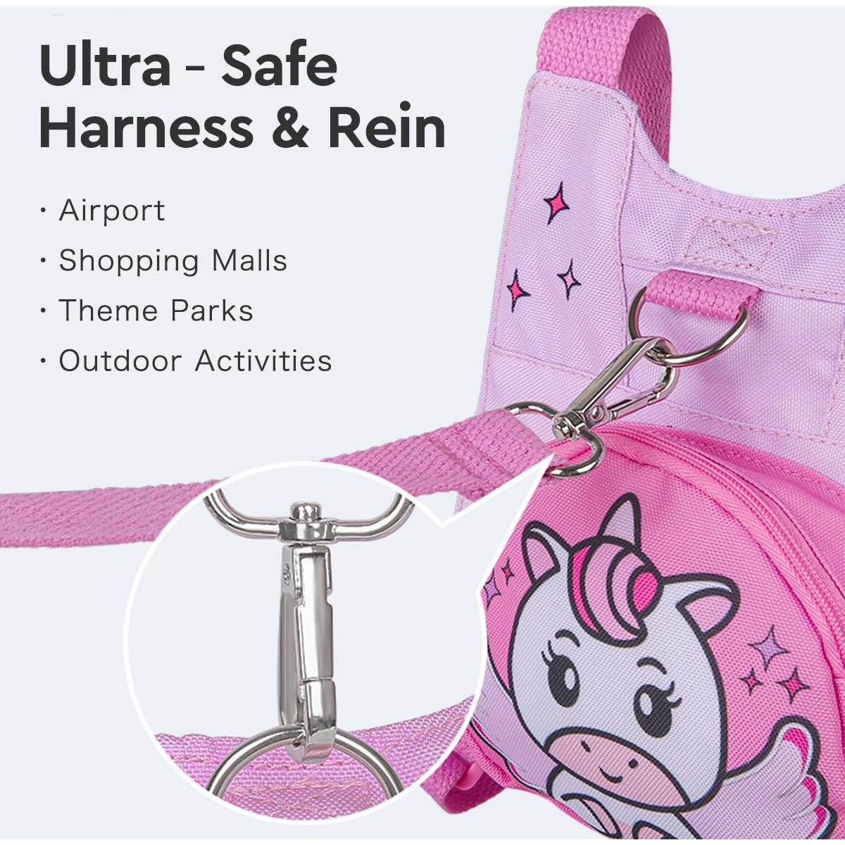 Arnés de Seguridad para Niños Pequeños Unicornio Rosa