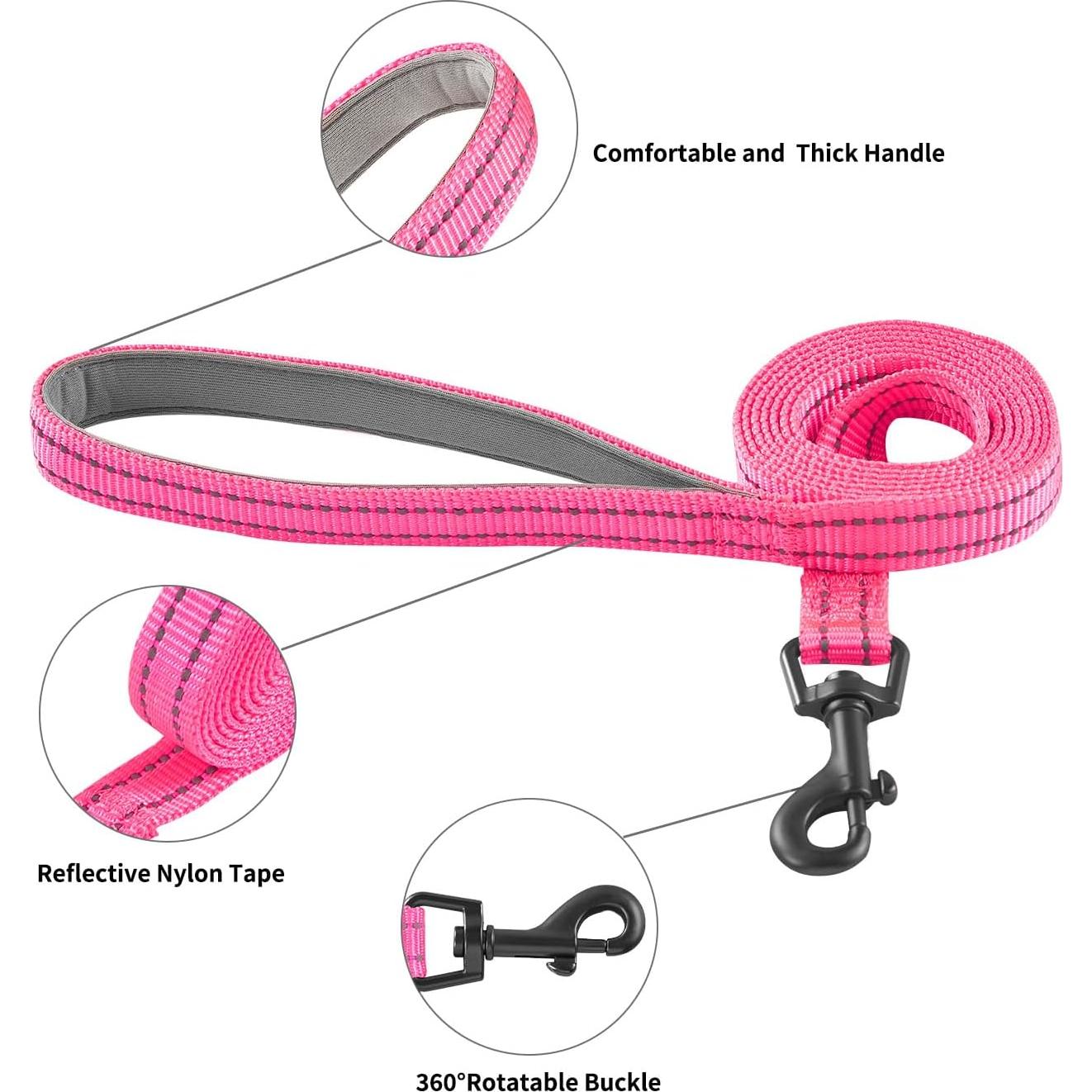 Arnés Suave y Correa para Perros Hipubby Rojo Rosa S