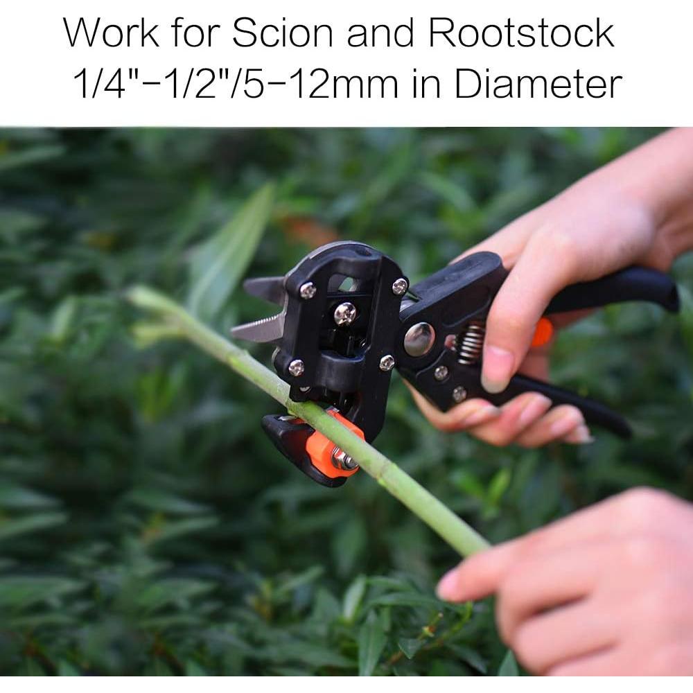 Kit de Herramientas de Injerto FUNTECK 2-en-1 con Cuchillas y Cintas