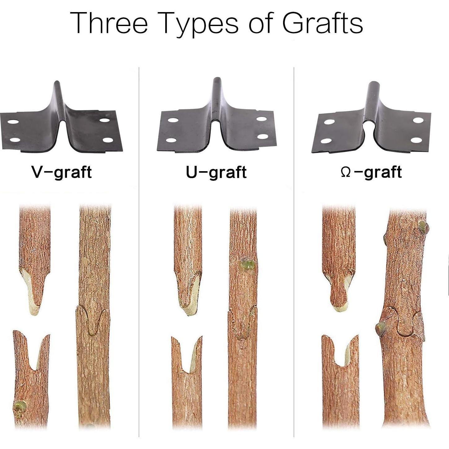 Kit de Herramientas de Injerto FUNTECK 2-en-1 con Cuchillas y Cintas