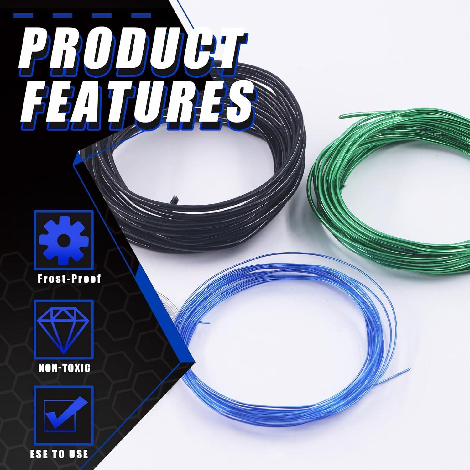 Kit de Alambres para Bonsai Glarks 5 Rollos Aluminio 25m