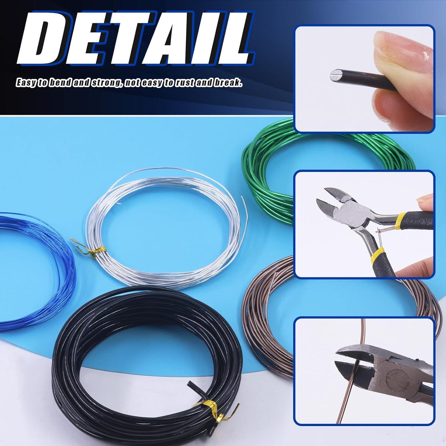 Kit de Alambres para Bonsai Glarks 5 Rollos Aluminio 25m