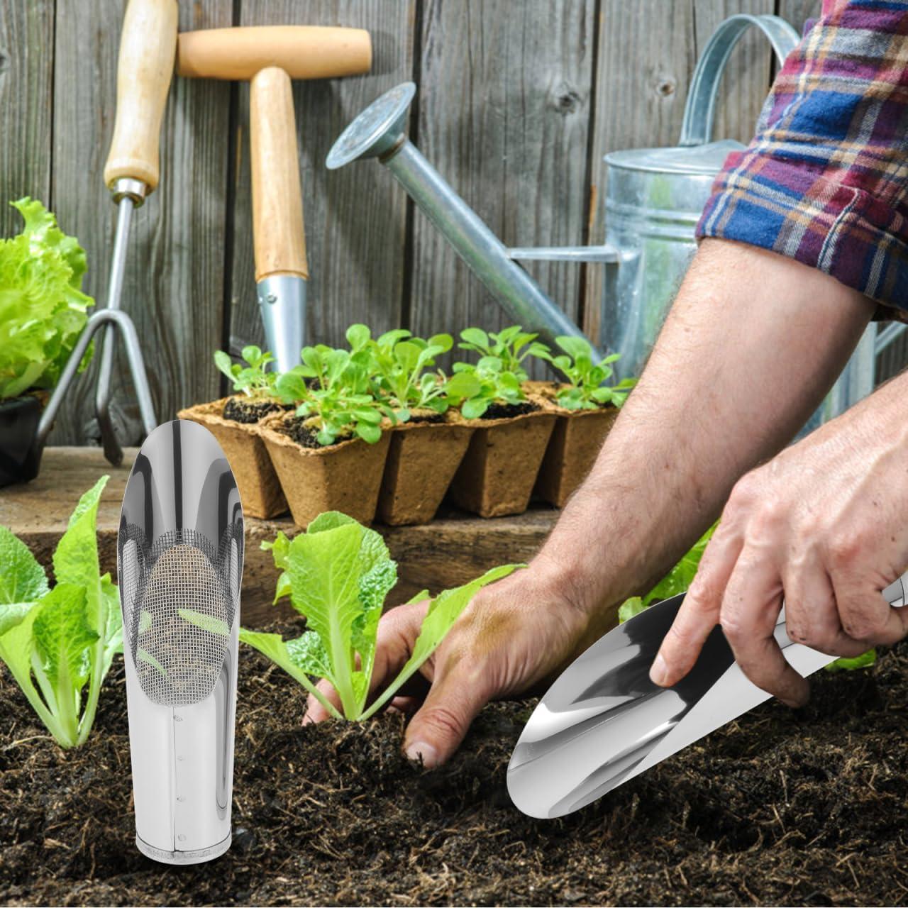 Juego de 2 Palas de Jardín Acero Inoxidable BESPORTBLE