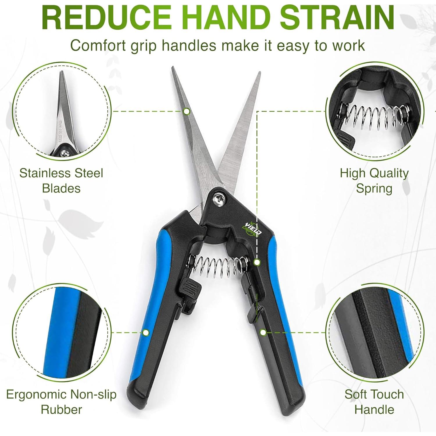 Cortadora de flores y hojas YIELDCROPPER 2Pack acero inoxidable