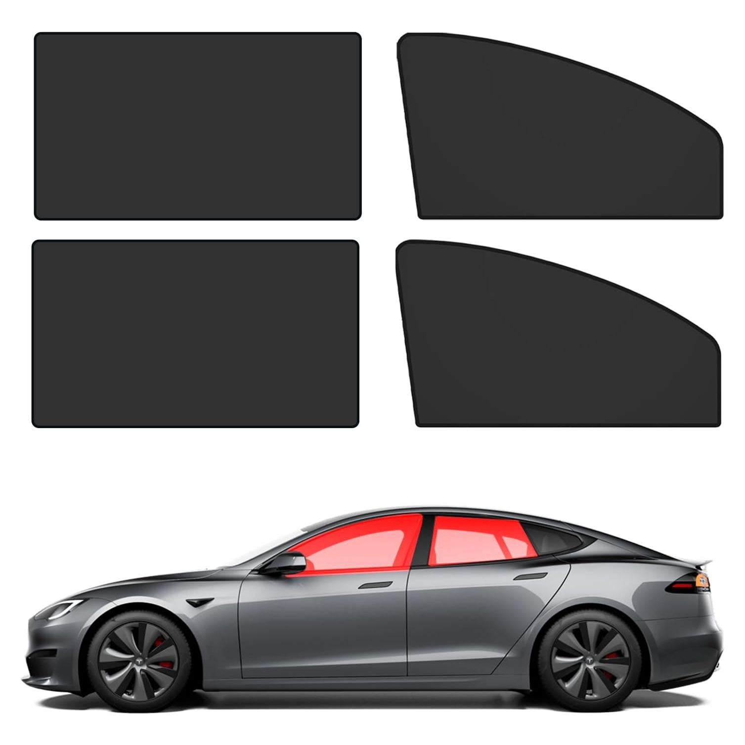 Cortinas Sombra Solar para Auto SamWinGear 4PCS UV 99%