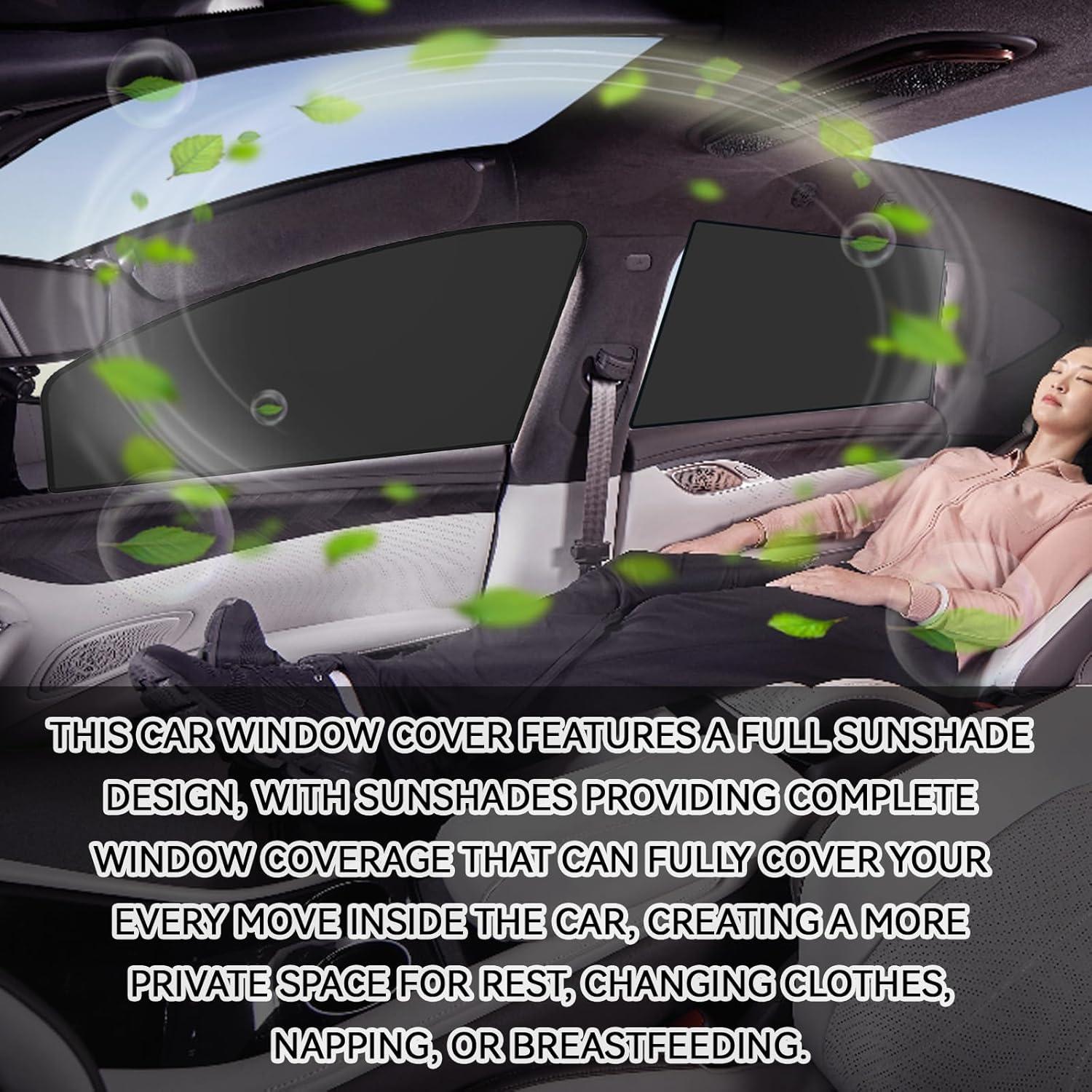 Cortinas Sombra Solar para Auto SamWinGear 4PCS UV 99%