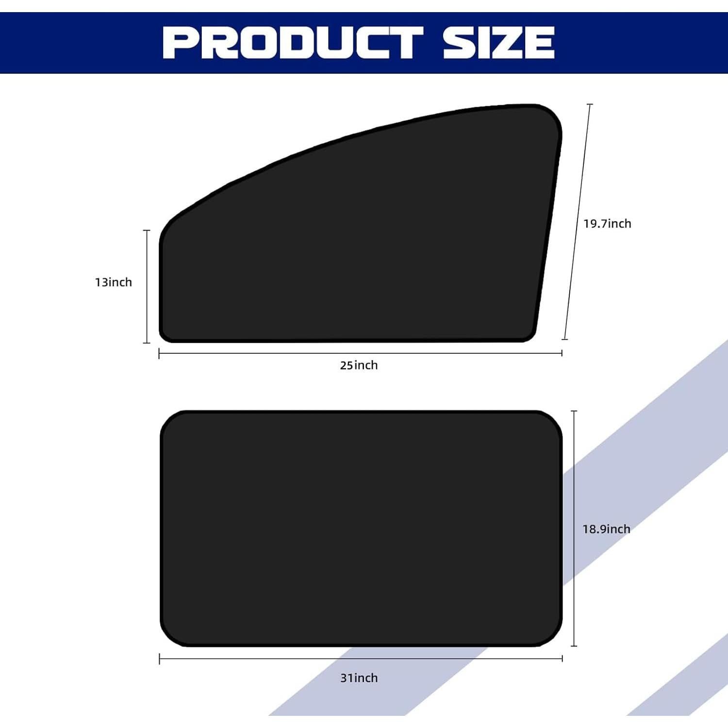 Sombrillas para Ventanas Laterales de Auto NTNEV - Protección UV
