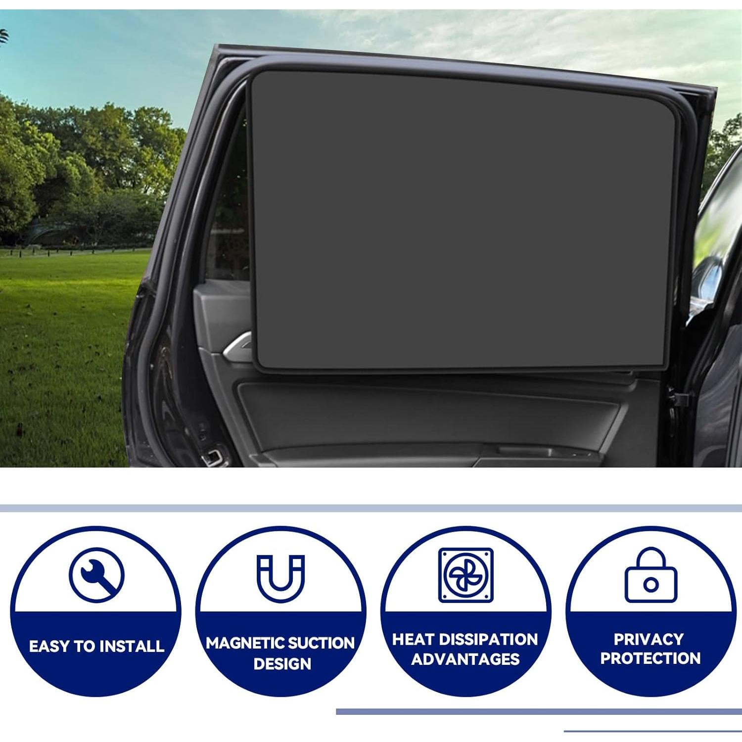 Sombrillas para Ventanas Laterales de Auto NTNEV - Protección UV