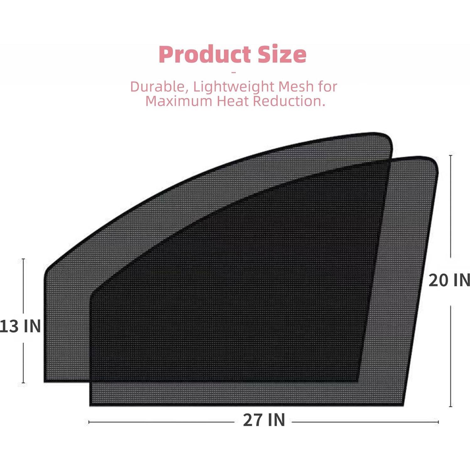 Sombra Magnética para Ventana Lateral de Coche Qiyibei 68.58x50.8cm
