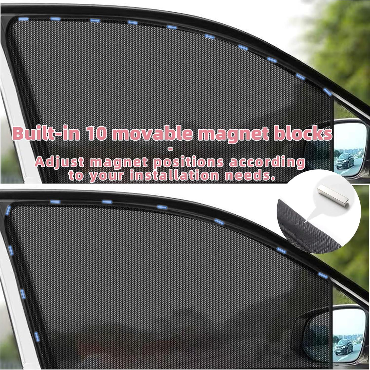 Sombra Magnética para Ventana Lateral de Coche Qiyibei 68.58x50.8cm