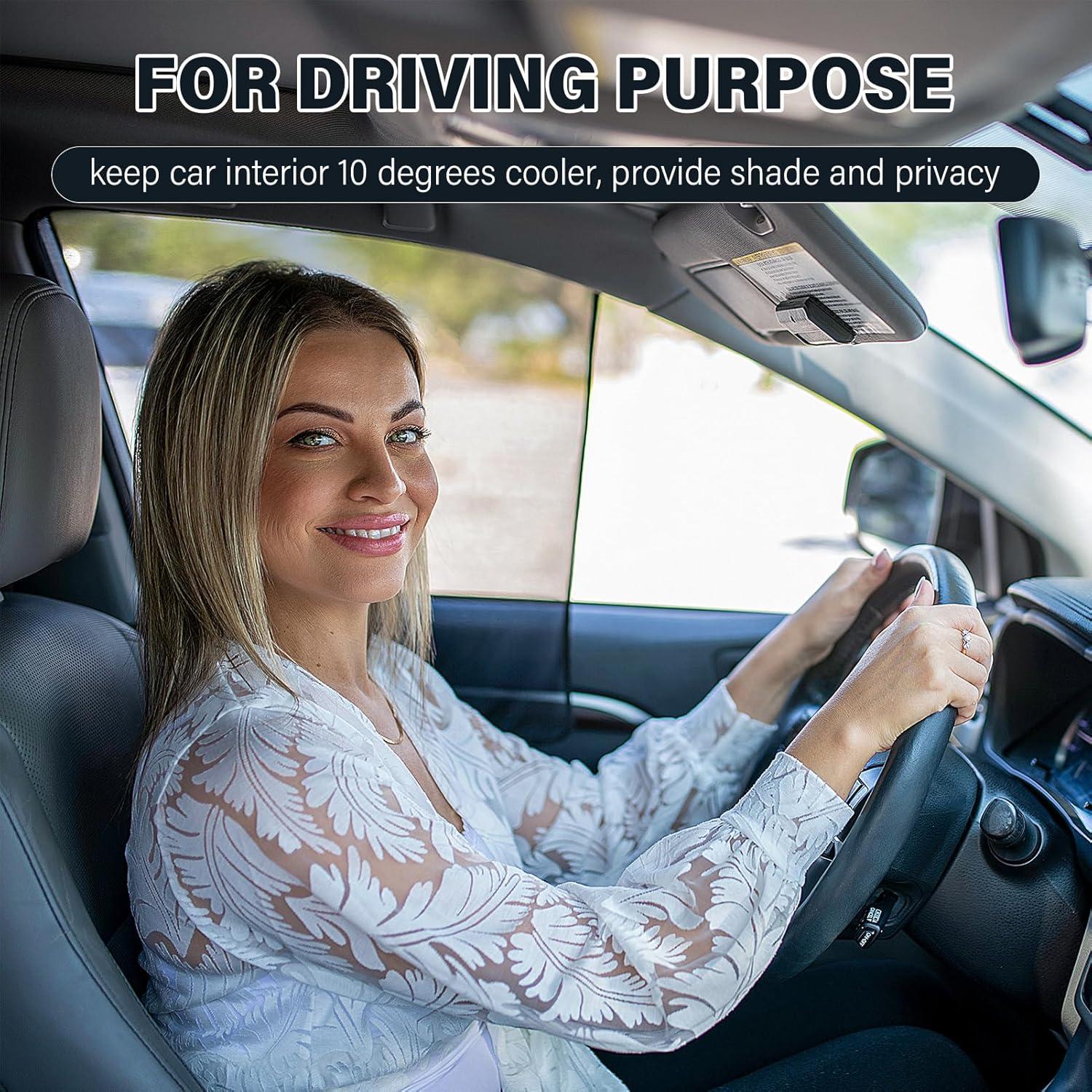 Cortina Solar Magnética Bayan para Ventana Lateral Conductor 2 Pzas